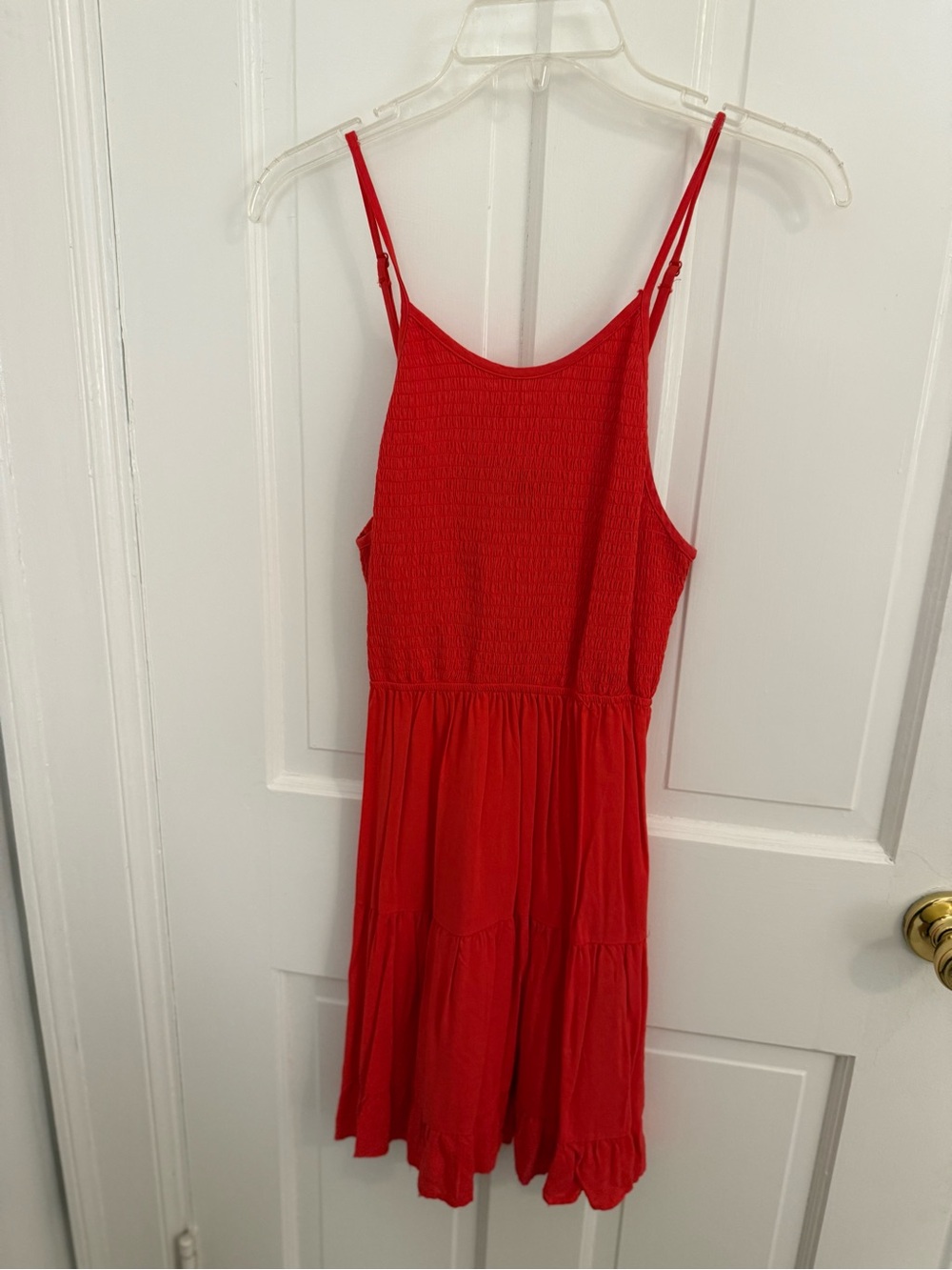 Rue21 Red Smocked Mini Dress with Spaghetti Straps